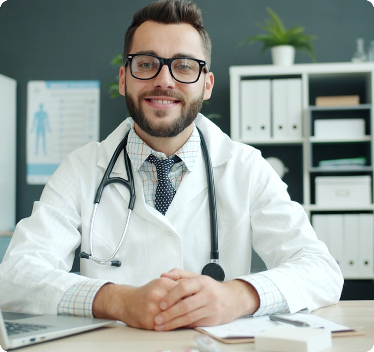 Medical Professional with Stethoscope